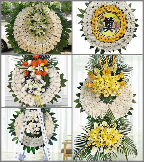 湖北黄冈市黄梅县小池镇石花屋村花圈速递