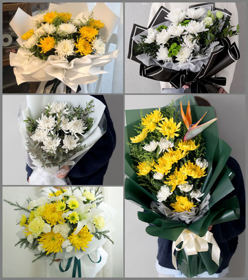 湖北黄冈市黄梅县小池镇石花屋村白事花束代送